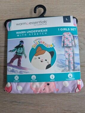 Girls' Pink Mushroom Sleepwear Set - Original Squishmallows Size L